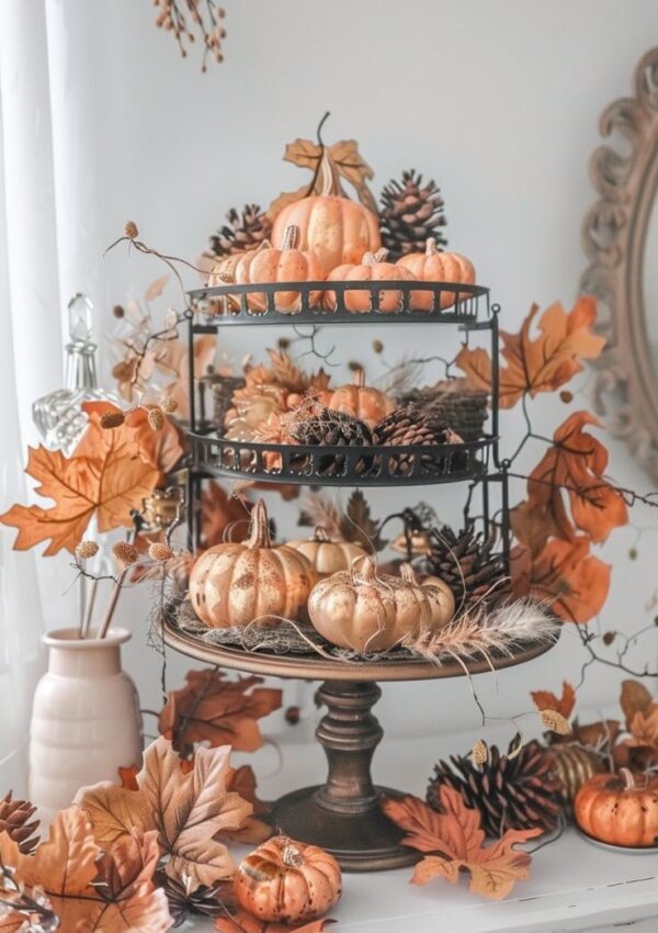 21 Super Fun Tiered Tray Ideas For This Fall