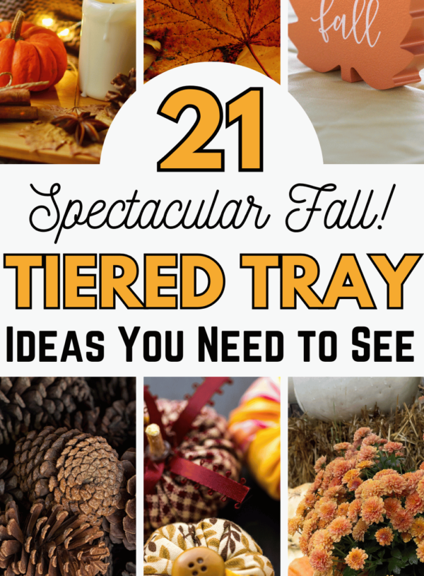 21 Insanely Good Tiered Tray Ideas For This Fall