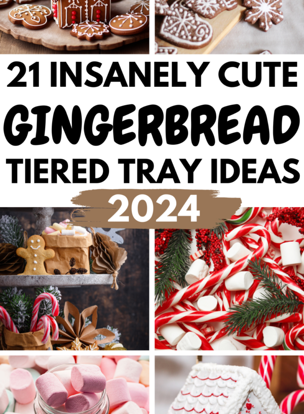 21 Insanely Cute Tiered Tray Gingerbread Decor Ideas You Will Love