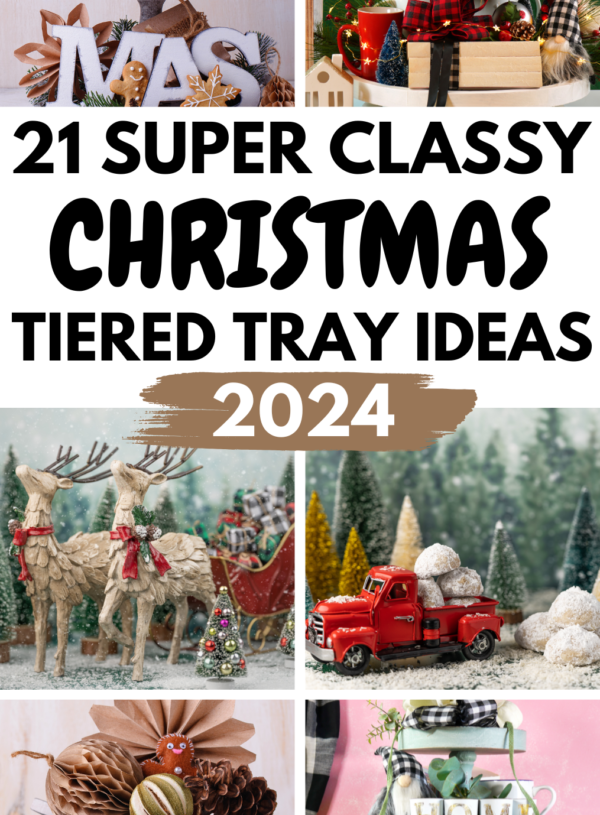 21 Super Classy Christmas Tiered Tray Centerpiece Ideas