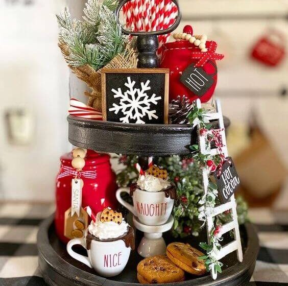 21 Insanely Cute Tiered Tray Hot Cocoa Bar Ideas That Are Yummy