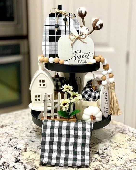 17 Insanely Cute Tiered Tray Farmhouse Decor Ideas