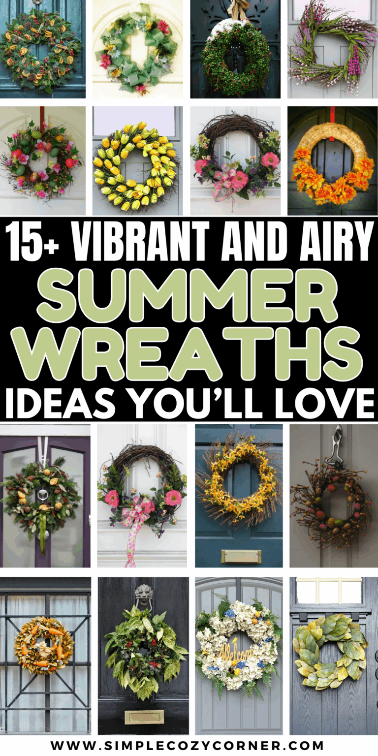 15+ Fresh Wreath Ideas for Summer to Brighten Your Front Door