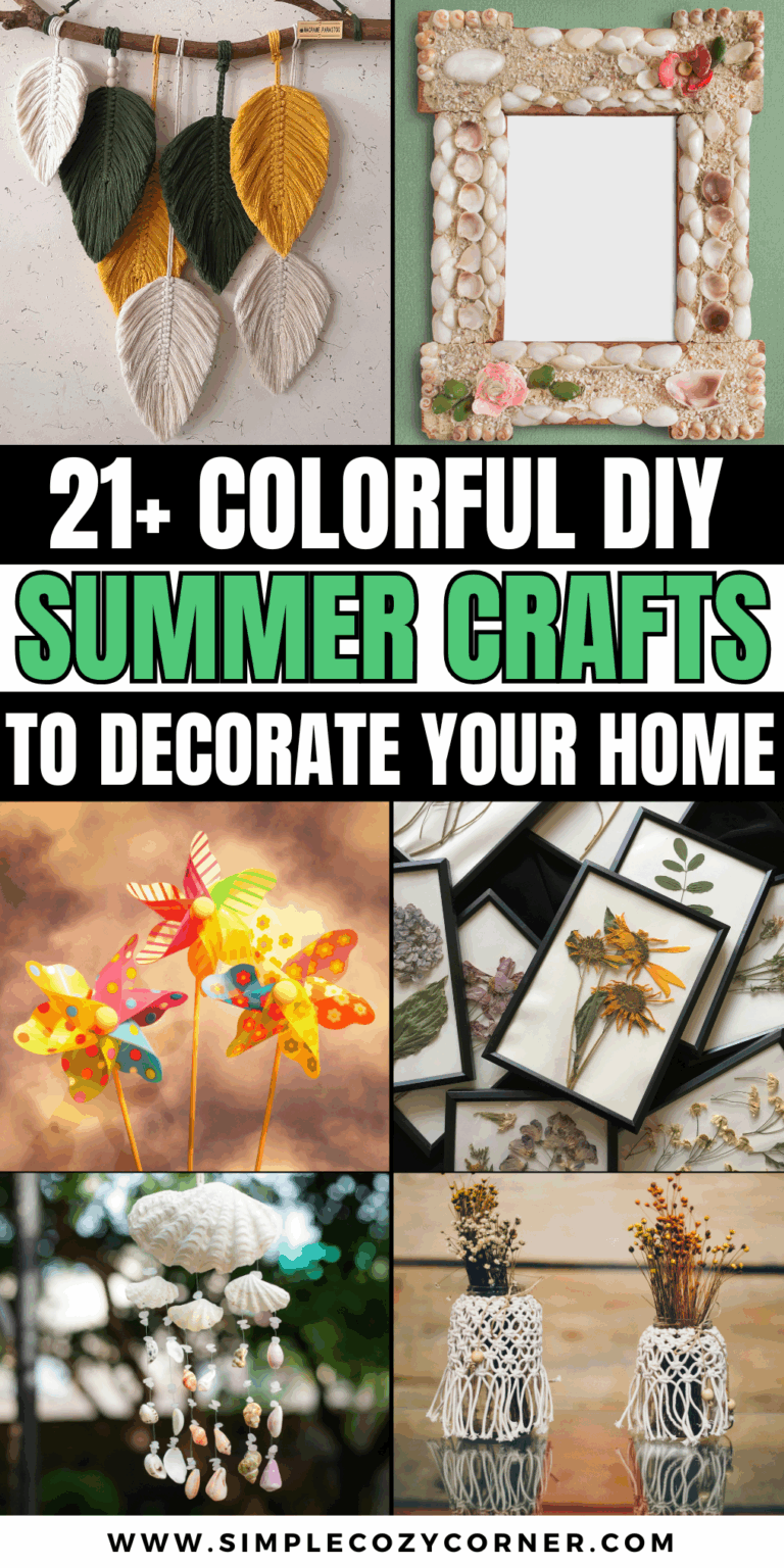 21+ Colorful DIY Summer Crafts Decor to Add Cheer to Every Room
