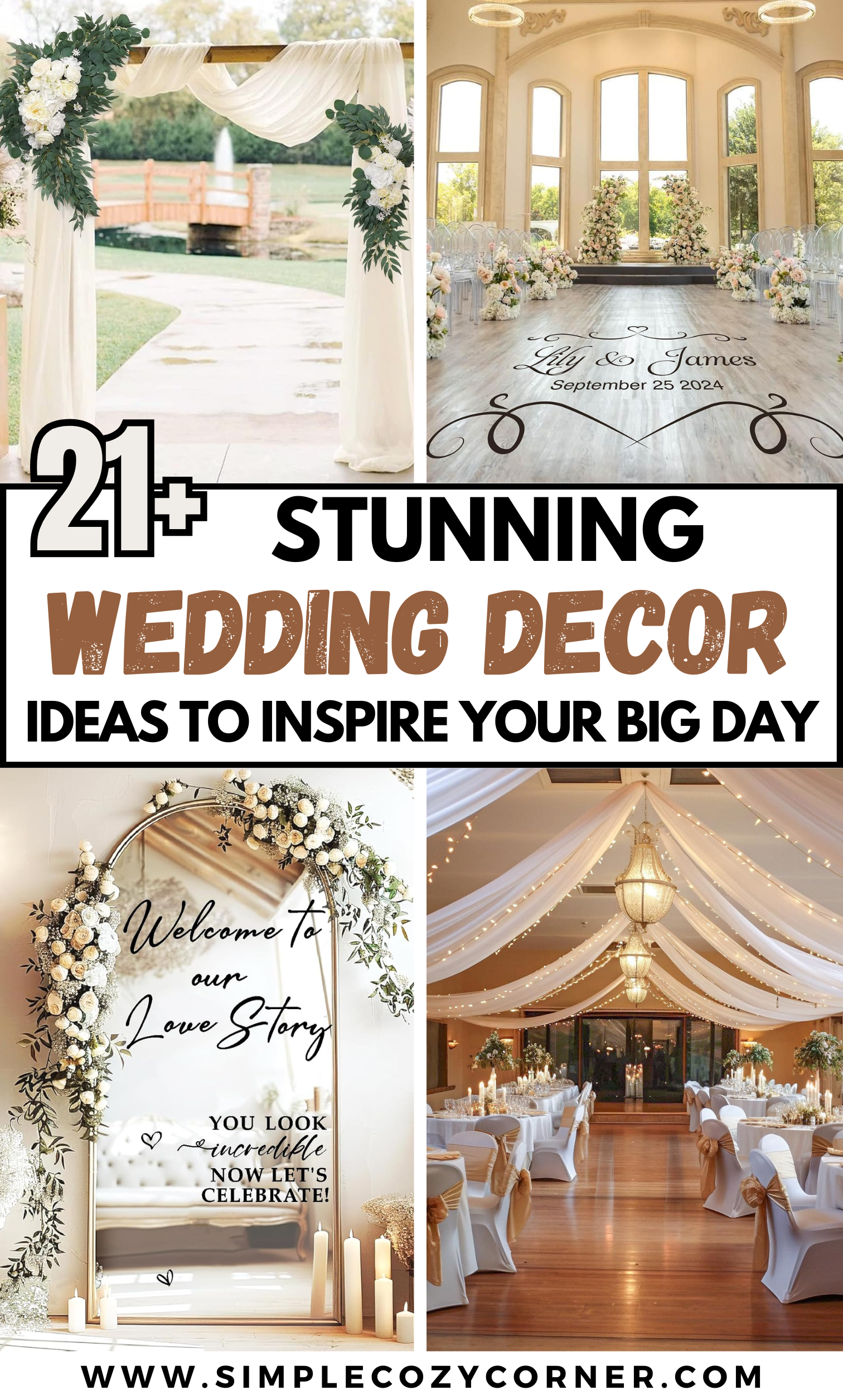 21+ Elegant Wedding Decor Inspiration to Elevate Your Venue – Simple ...
