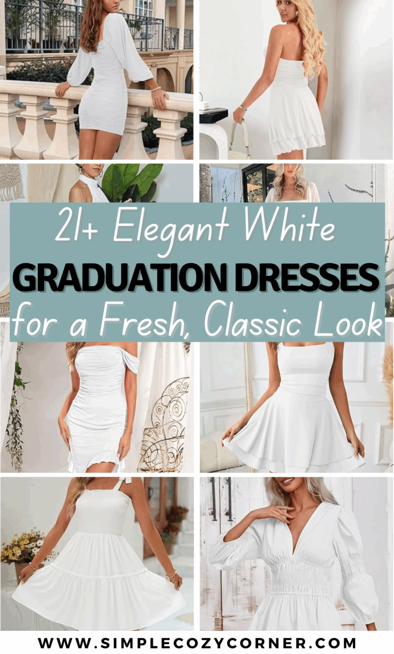 21+ Elegant White Graduation Dresses for the Perfect Ceremony Look