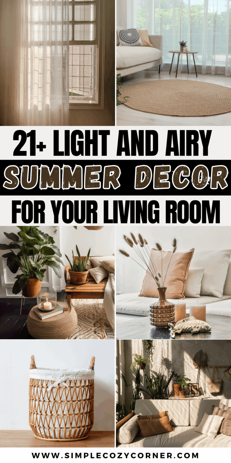 21+ Summer Living Room Decoration Ideas to Freshen Up Your Space