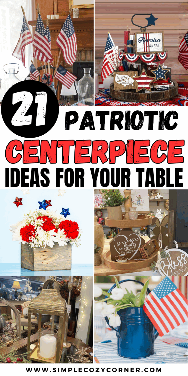 21+ Rustic Patriotic Table Centerpieces with Farmhouse Charm