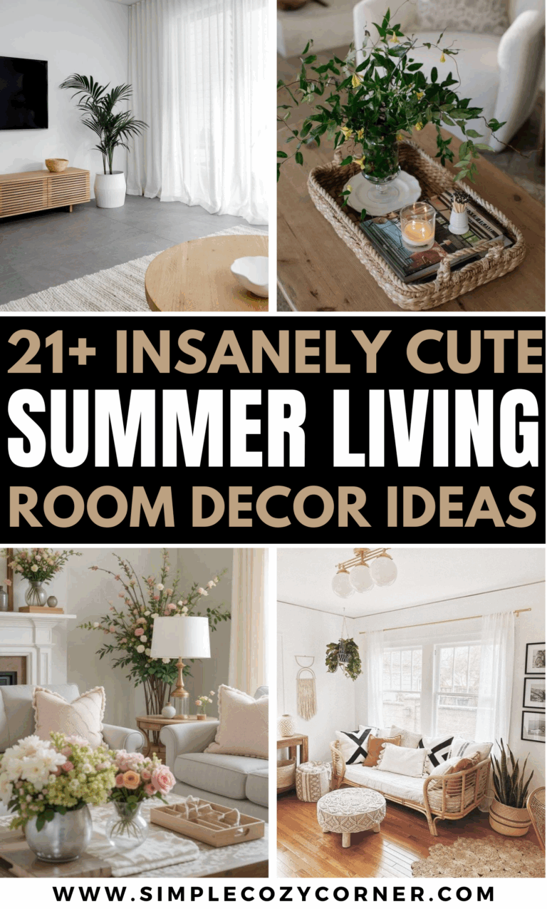 21+ Insanely Cute Summer Living Room Decoration Ideas
