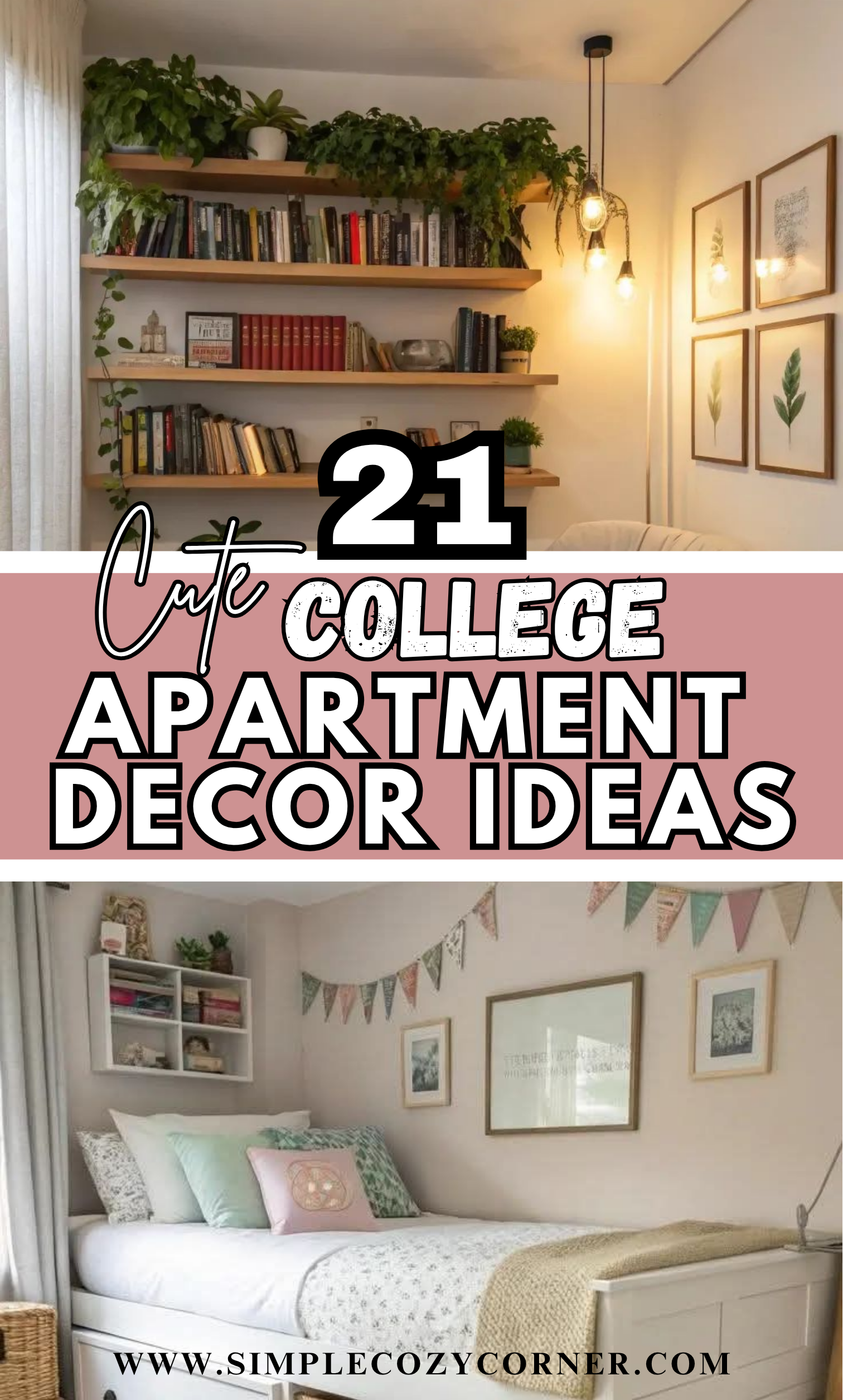 Picture of 21+ Cute College Apartment Decor Ideas – Simple Cozy Corner