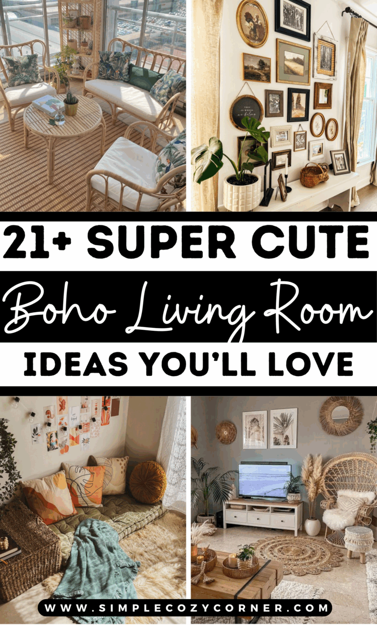 21+ Super Cute Boho Living Room Ideas