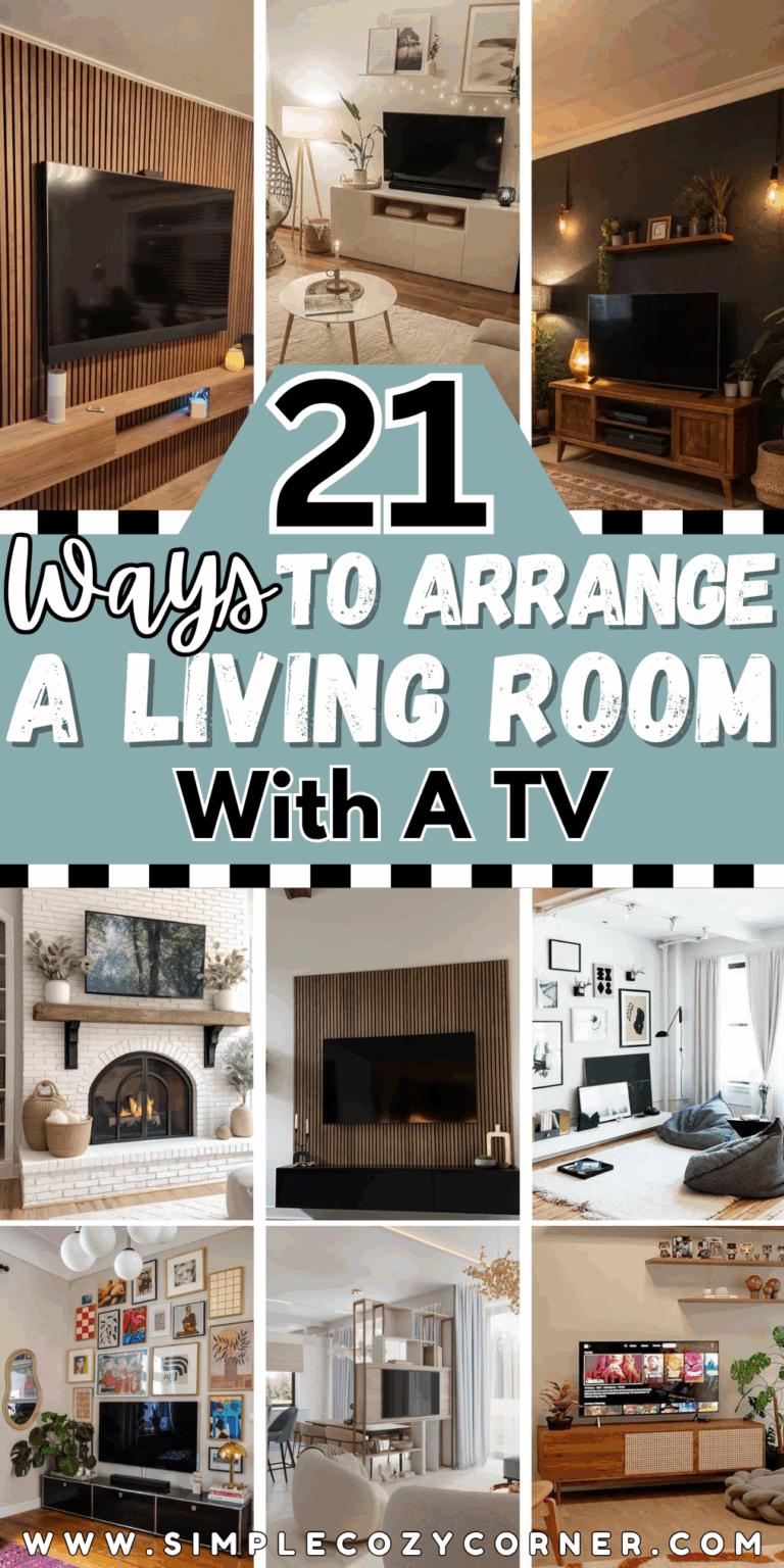 21+ Ways To Arrange A Living Room With A TV